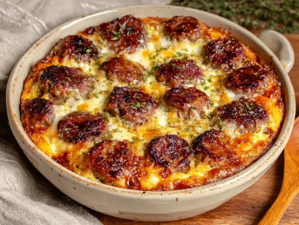 sausage and egg casserole - featured image