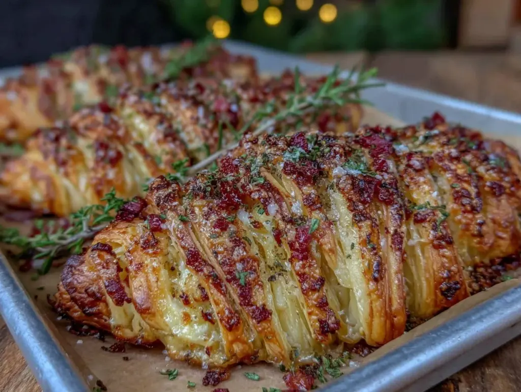 Savory Puff Pastry Christmas Tree - featured image