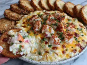 seafood crab dip - featured image