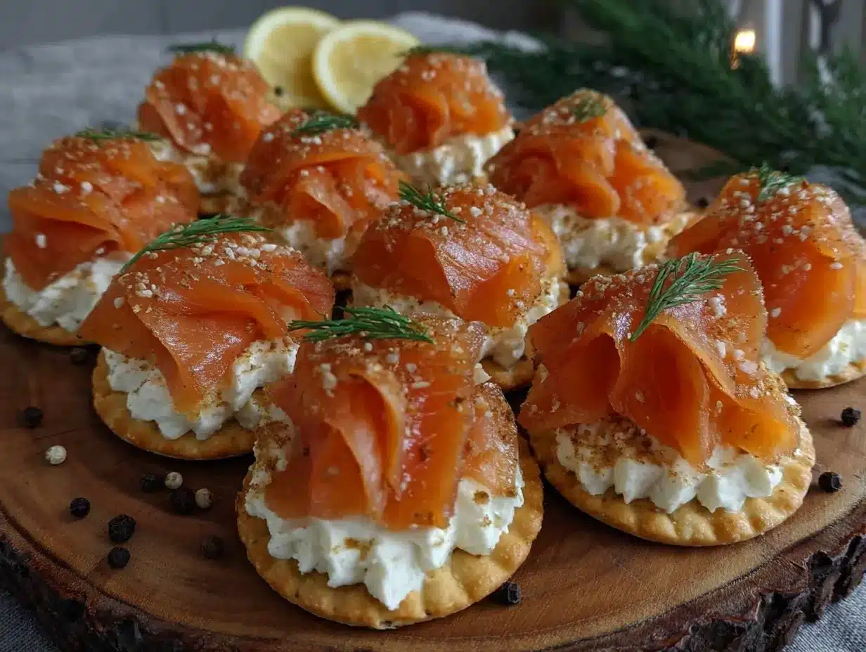 smoked salmon canapés preparation steps