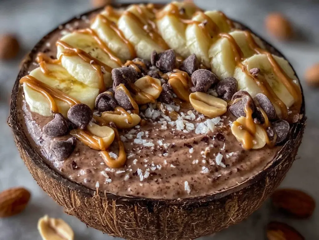 Snickers Smoothie Bowl - featured image