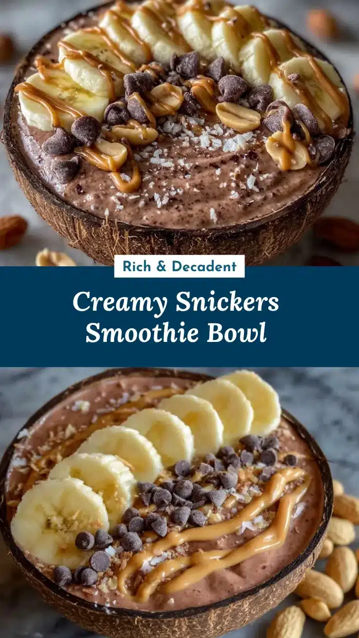 Snickers Smoothie Bowl recipe