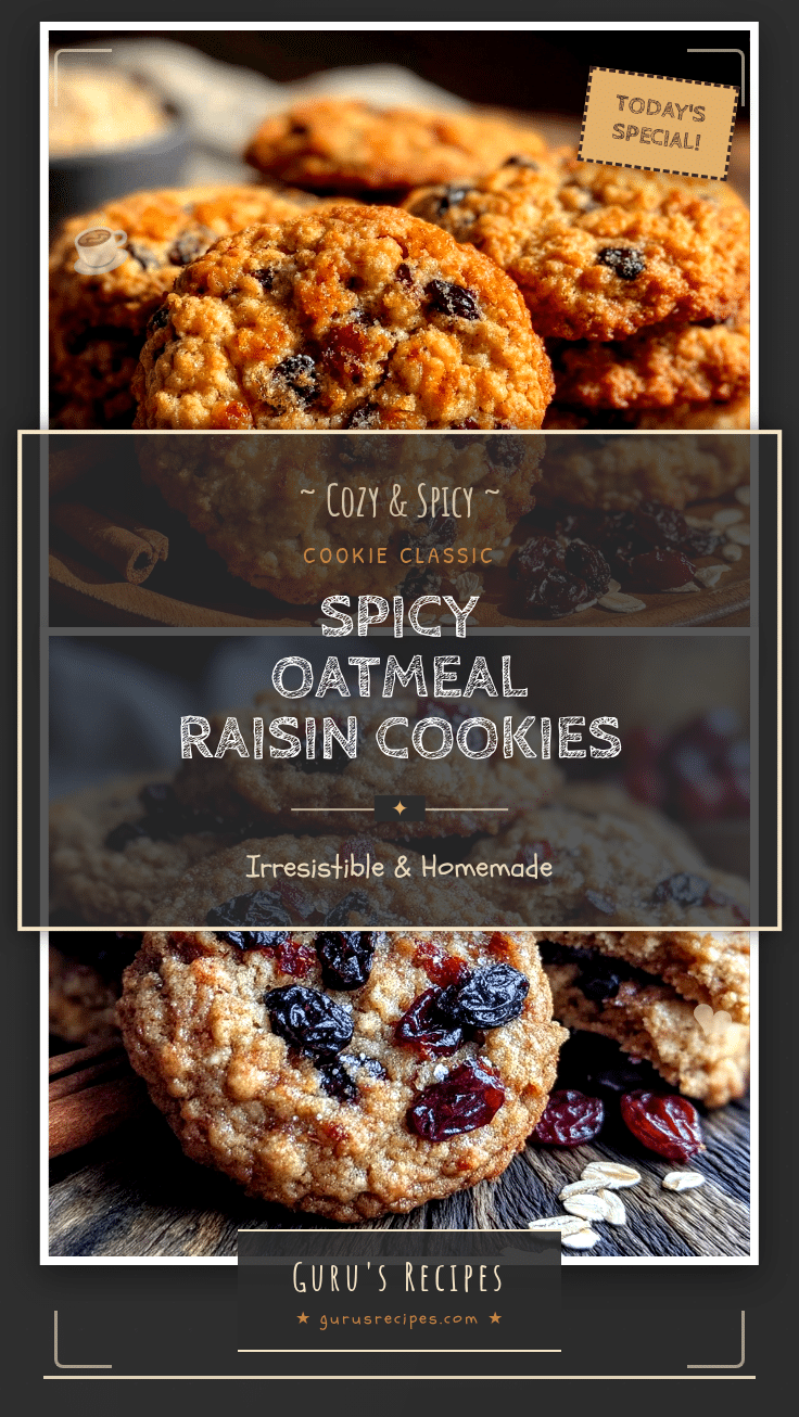 spicy oatmeal raisin cookies recipe