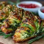 Spinach and ricotta puff pastry Christmas tree - featured image