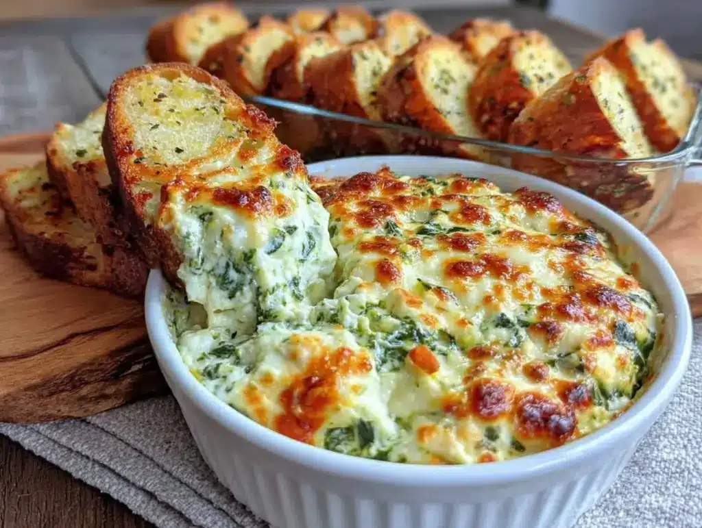 spinach dip recipe - featured image