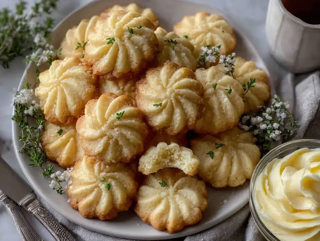 spritz butter cookies - featured image