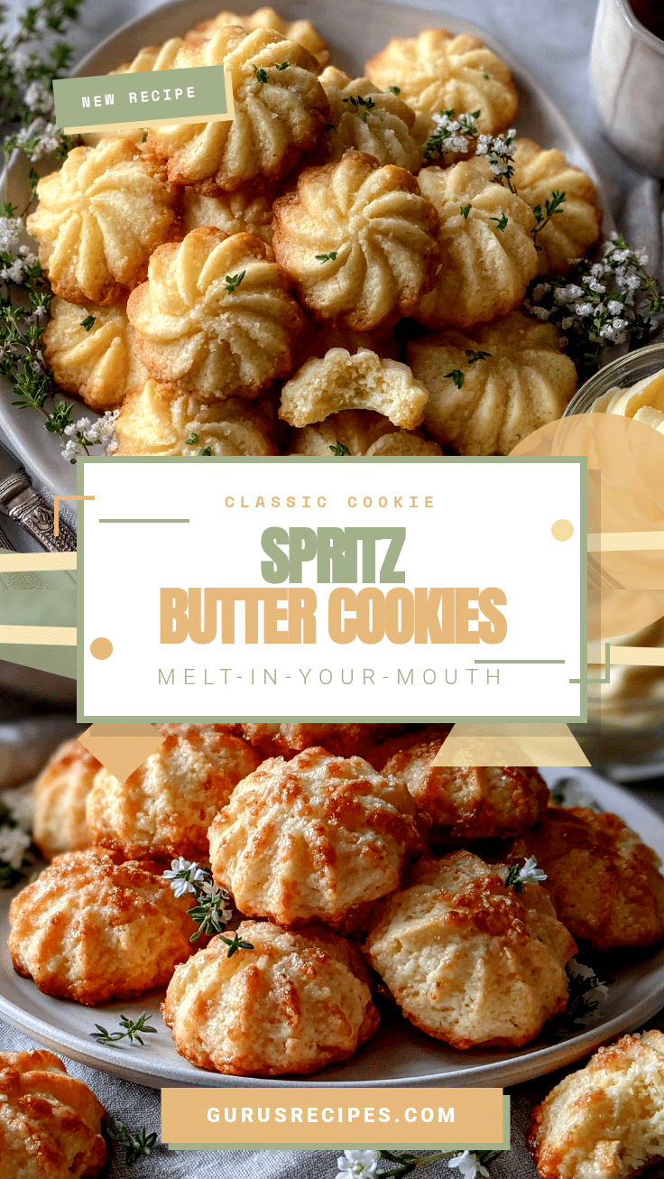 spritz butter cookies recipe