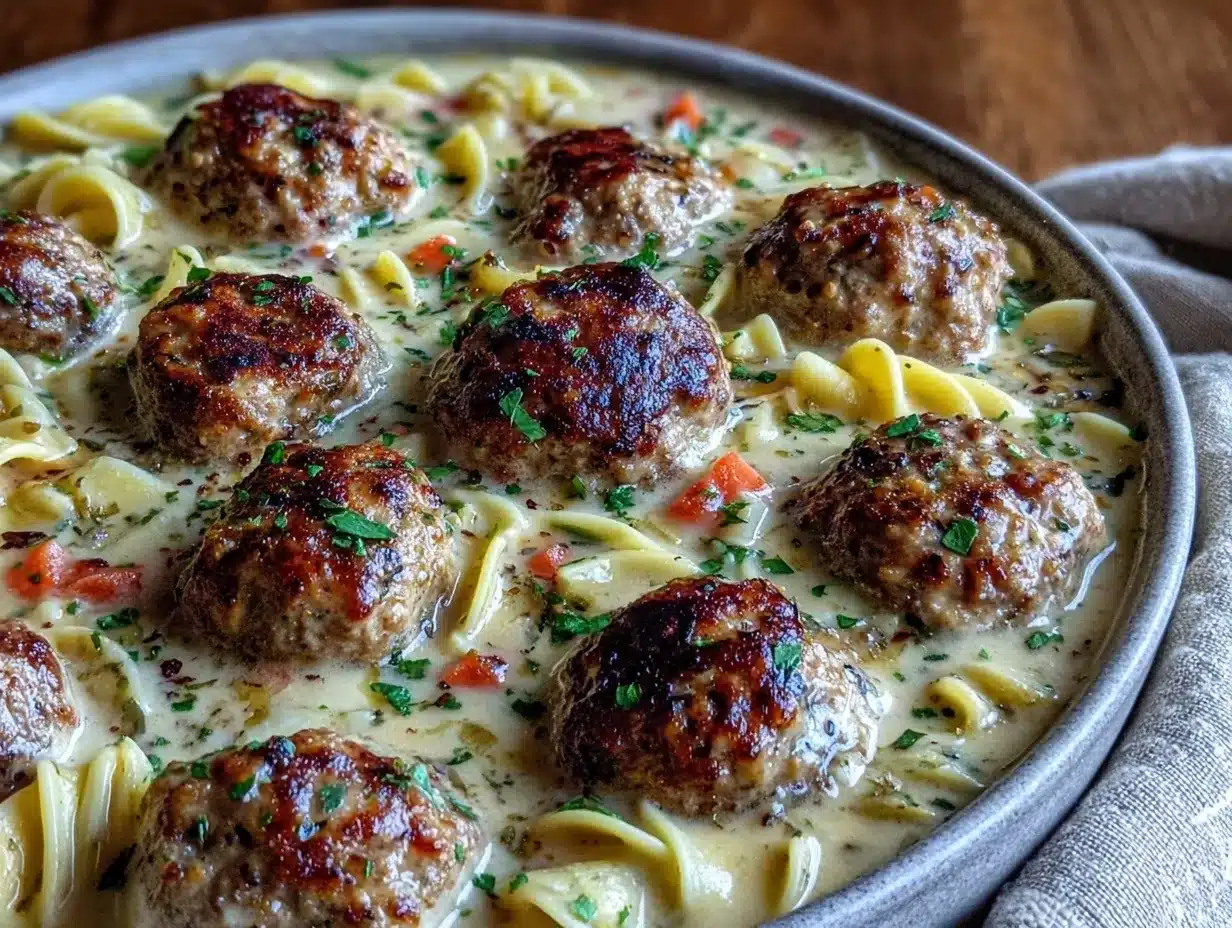 Swedish Meatball Soup preparation steps