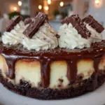 triple chocolate brownie cheesecake - featured image