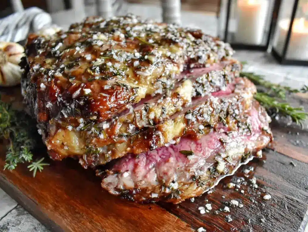 winter prime rib recipe - featured image
