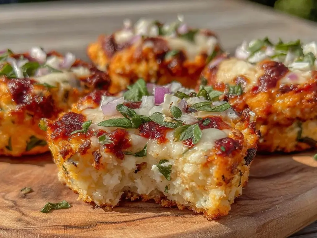 Air Fryer Cauliflower Pizza Bites - featured image