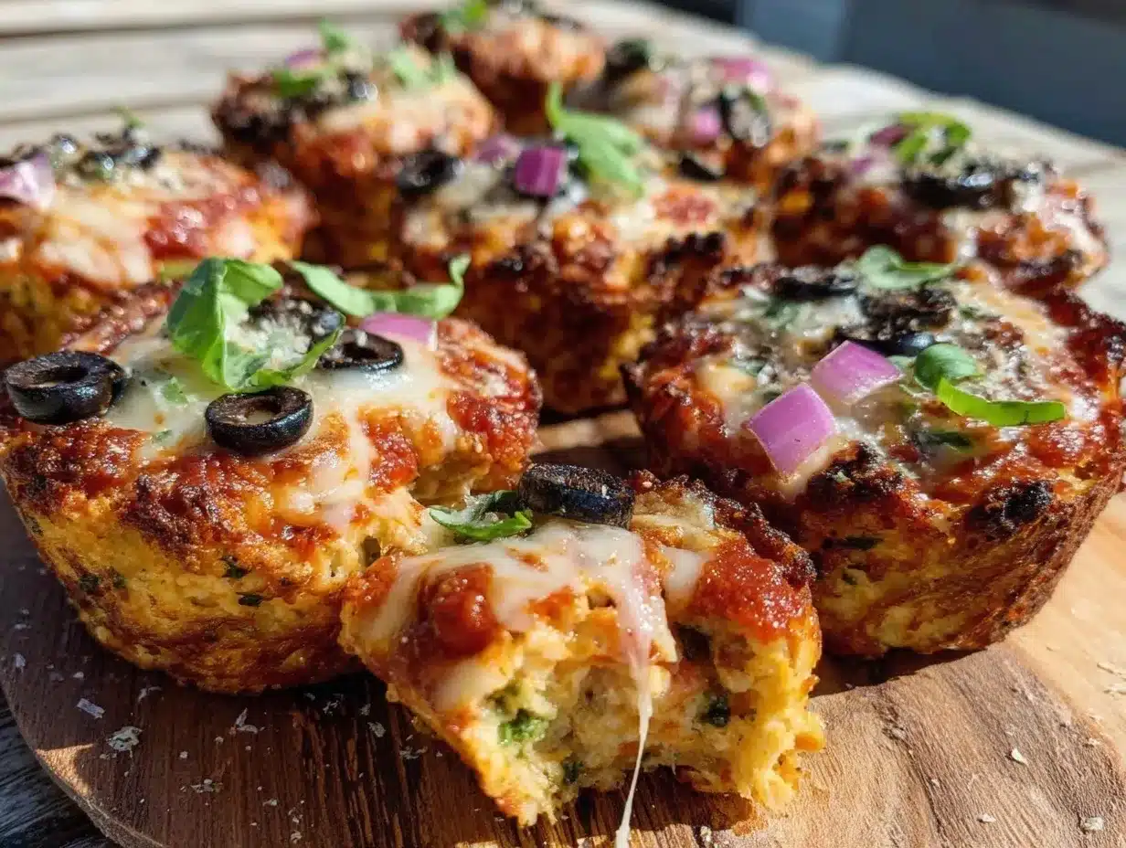 Air Fryer Cauliflower Pizza Bites preparation steps