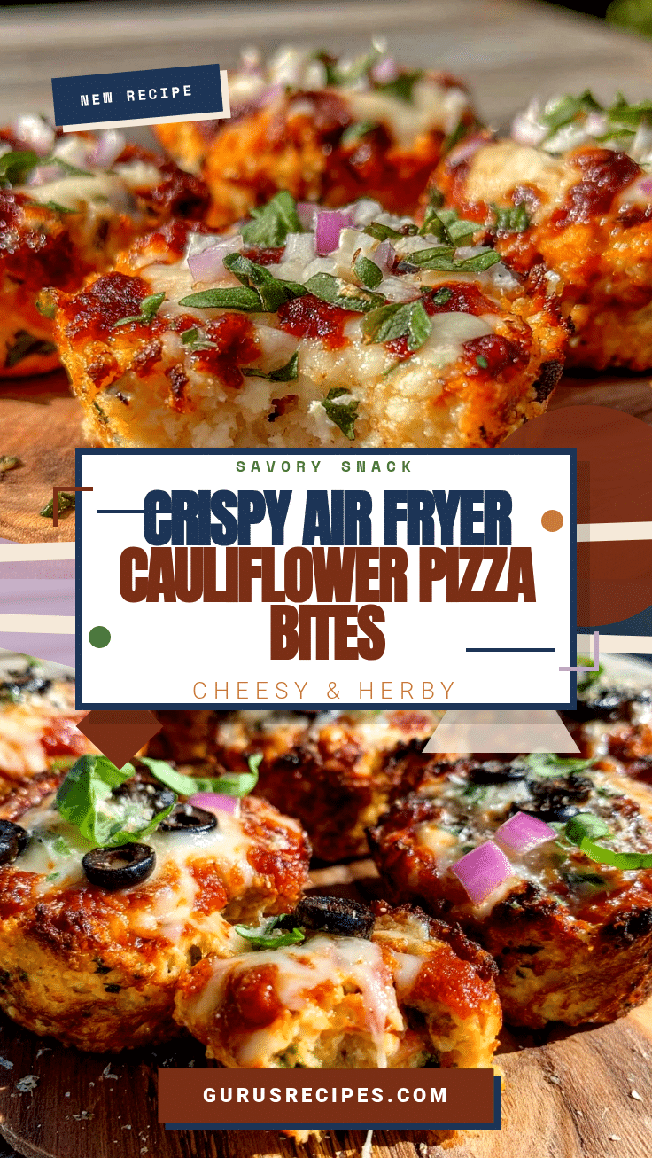Air Fryer Cauliflower Pizza Bites recipe