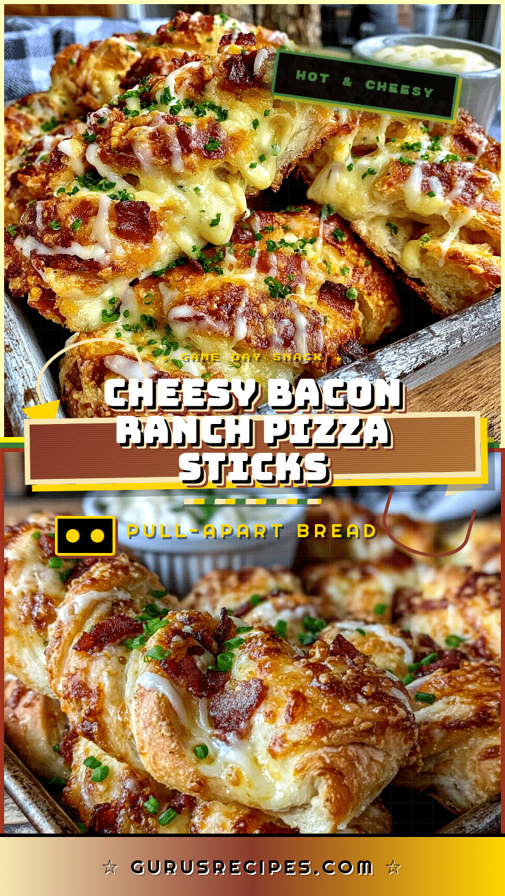 Bacon Ranch Pizza Sticks recipe
