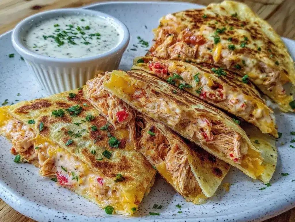 BBQ Ranch Chicken Quesadillas - featured image