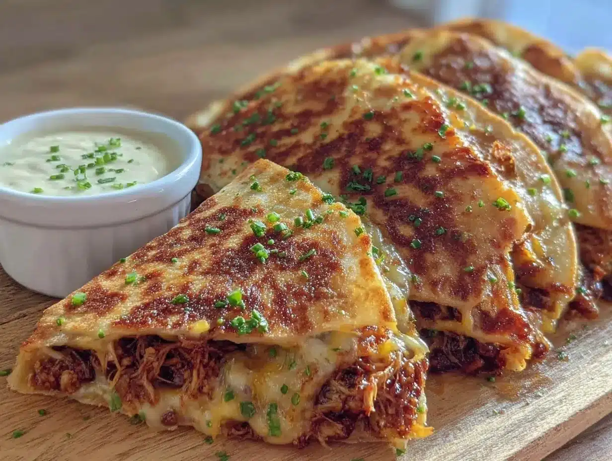 BBQ Ranch Chicken Quesadillas preparation steps