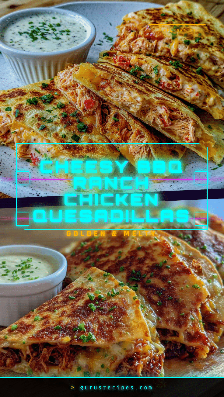 BBQ Ranch Chicken Quesadillas recipe