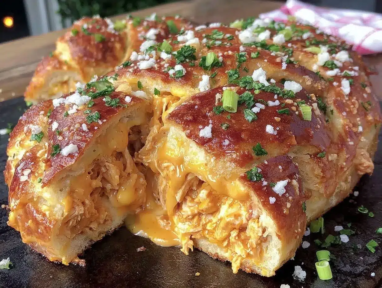 buffalo chicken stromboli preparation steps