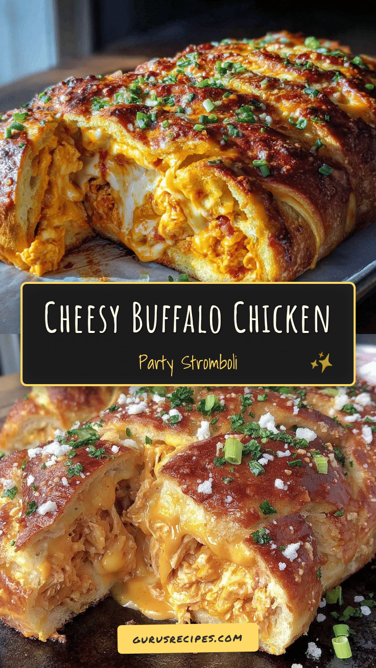 buffalo chicken stromboli recipe
