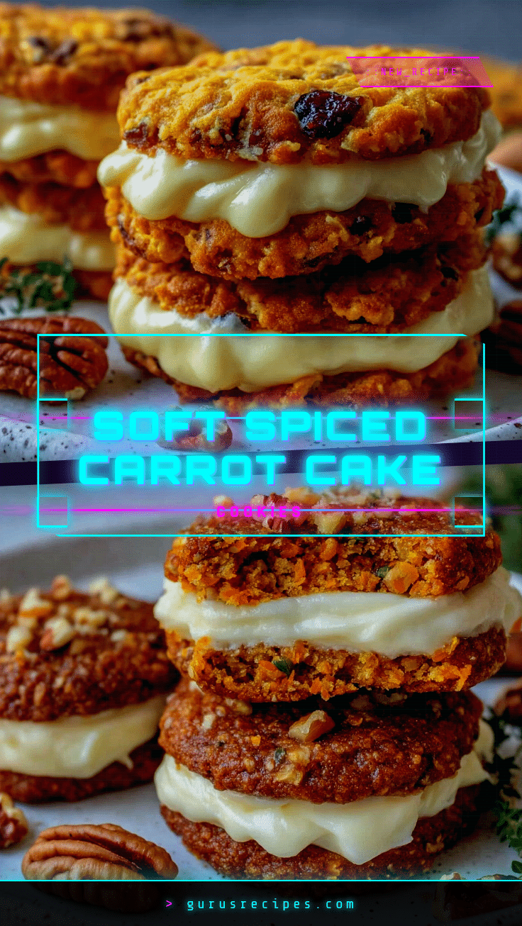 carrot cake cookies with cream cheese filling recipe