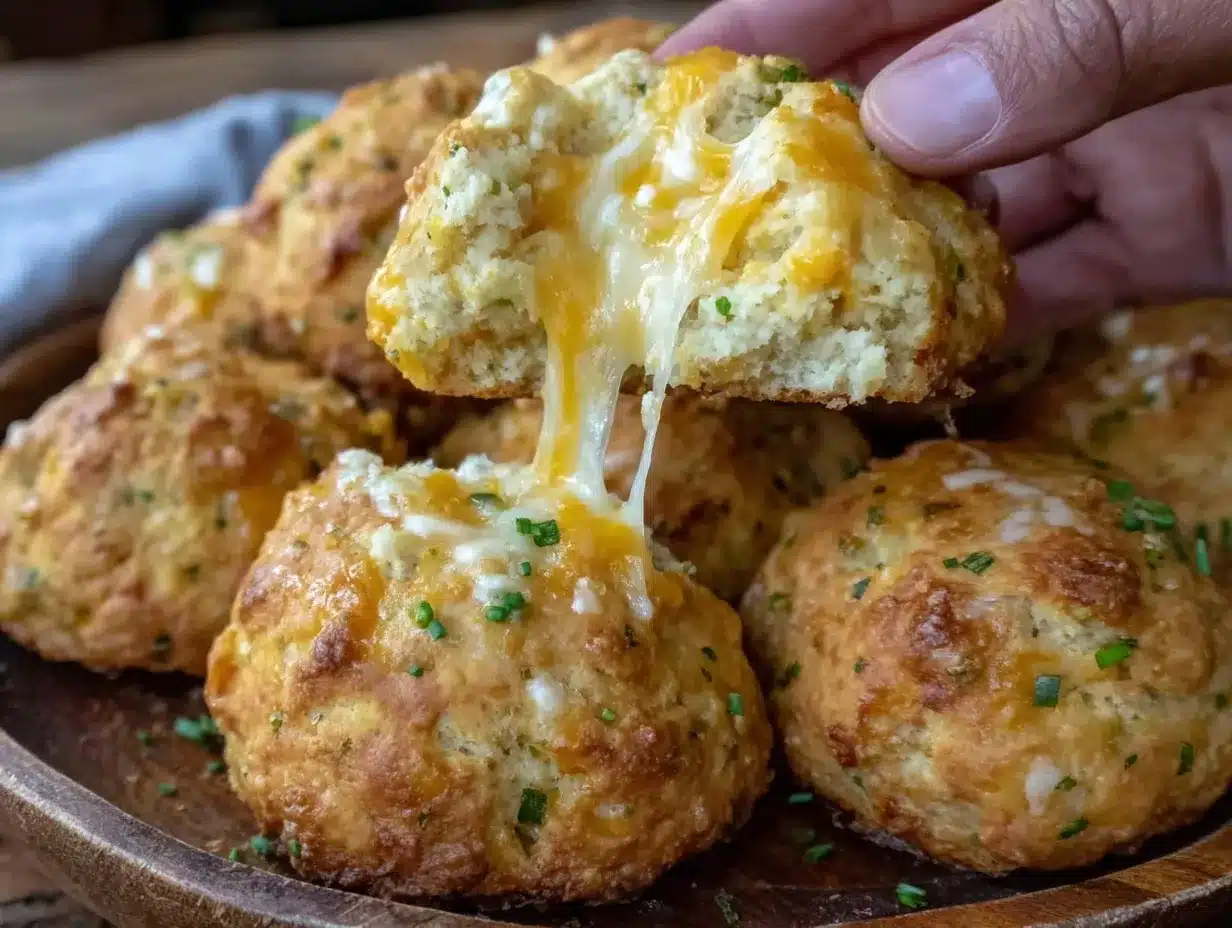Cheddar-Stuffed Soda Bread Minis preparation steps