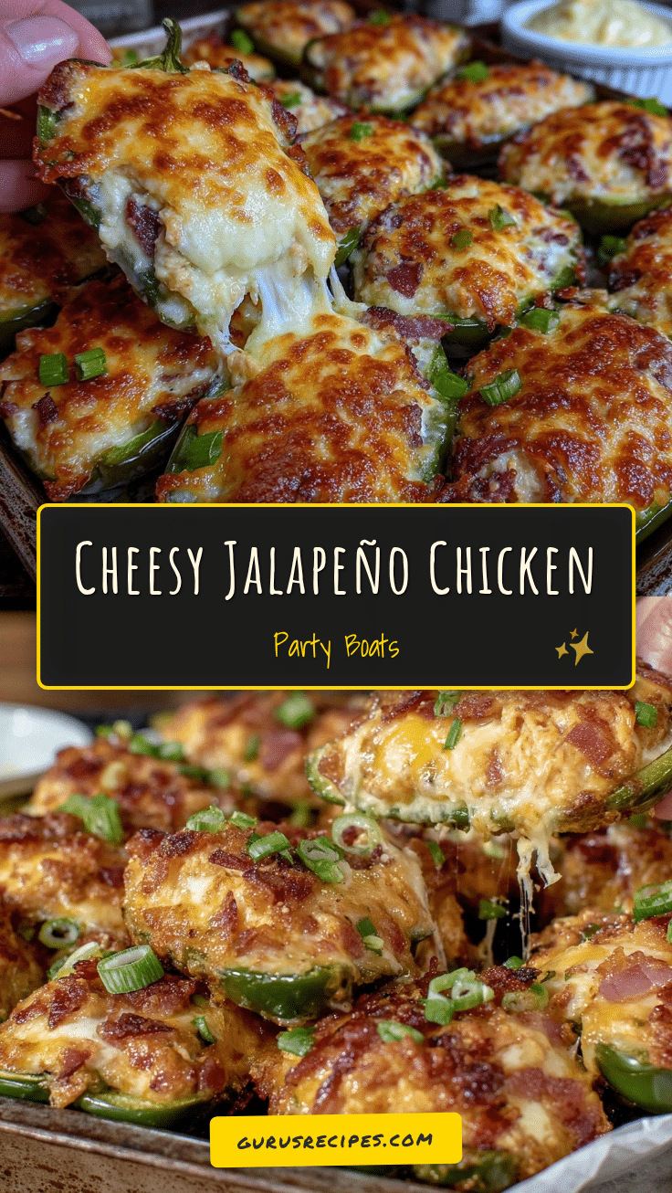 Cheesy Chicken Jalapeño Boats recipe