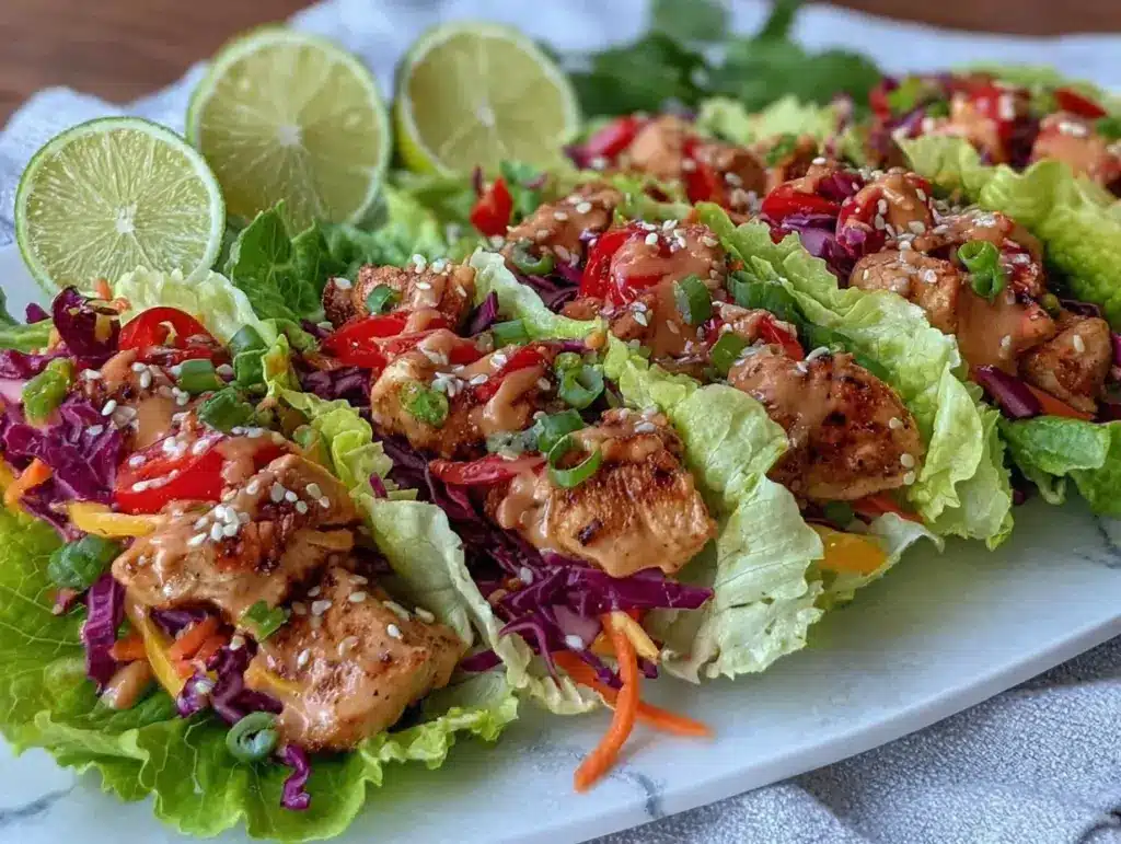 chicken lettuce wraps - featured image