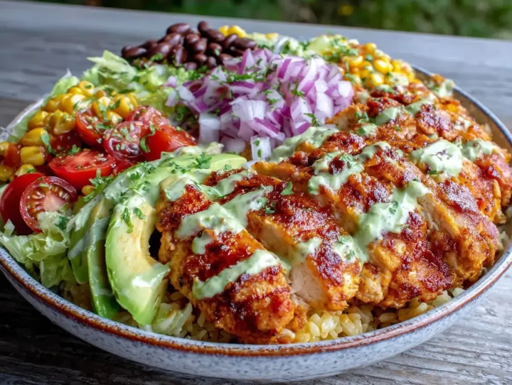 chicken taco bowls - featured image