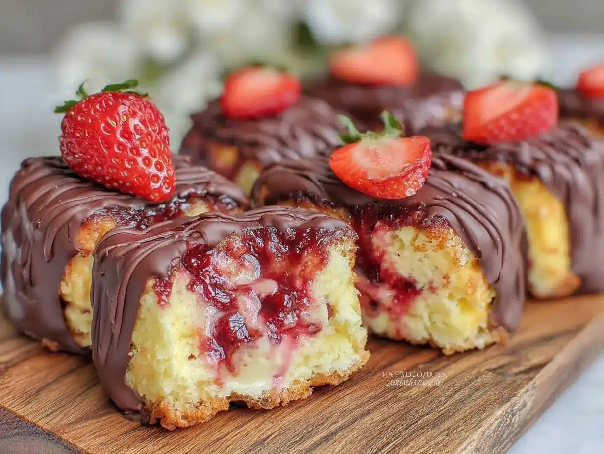 Chocolate-Covered Strawberry Pudding Bars preparation steps