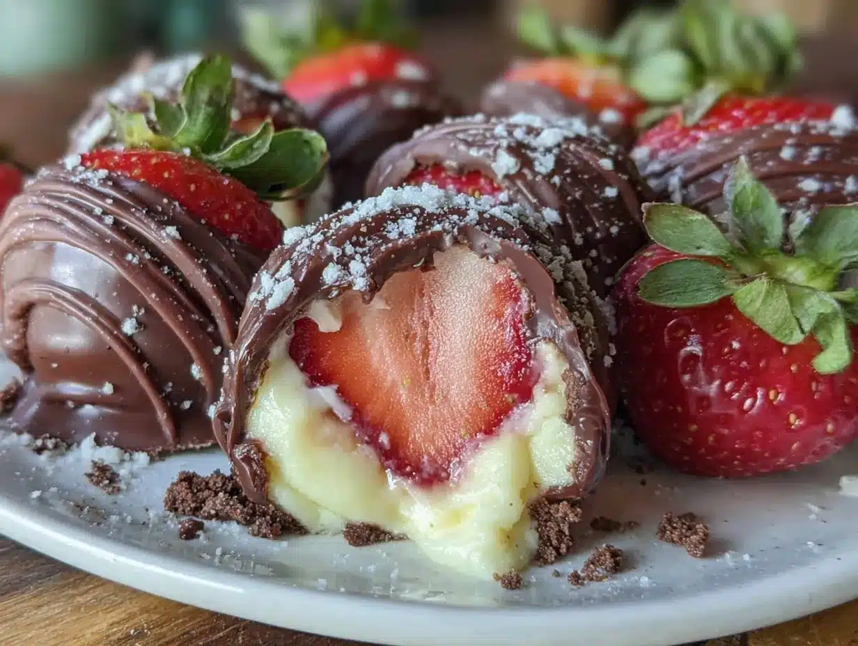 chocolate-covered strawberry tiramisu bites preparation steps
