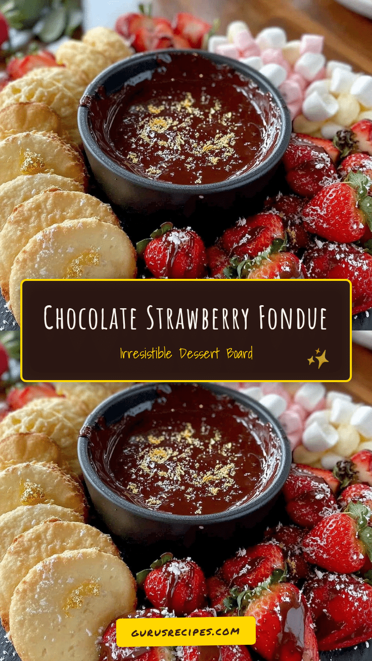 Chocolate Strawberry Fondue Board recipe