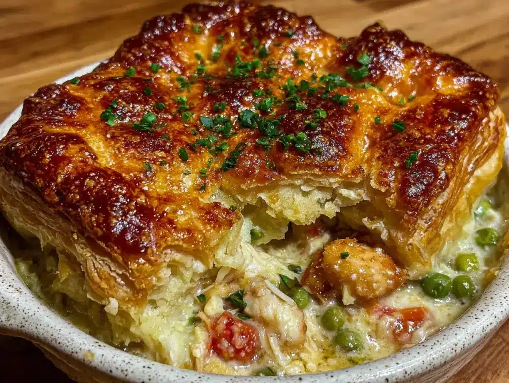 cozy chicken pot pie - featured image