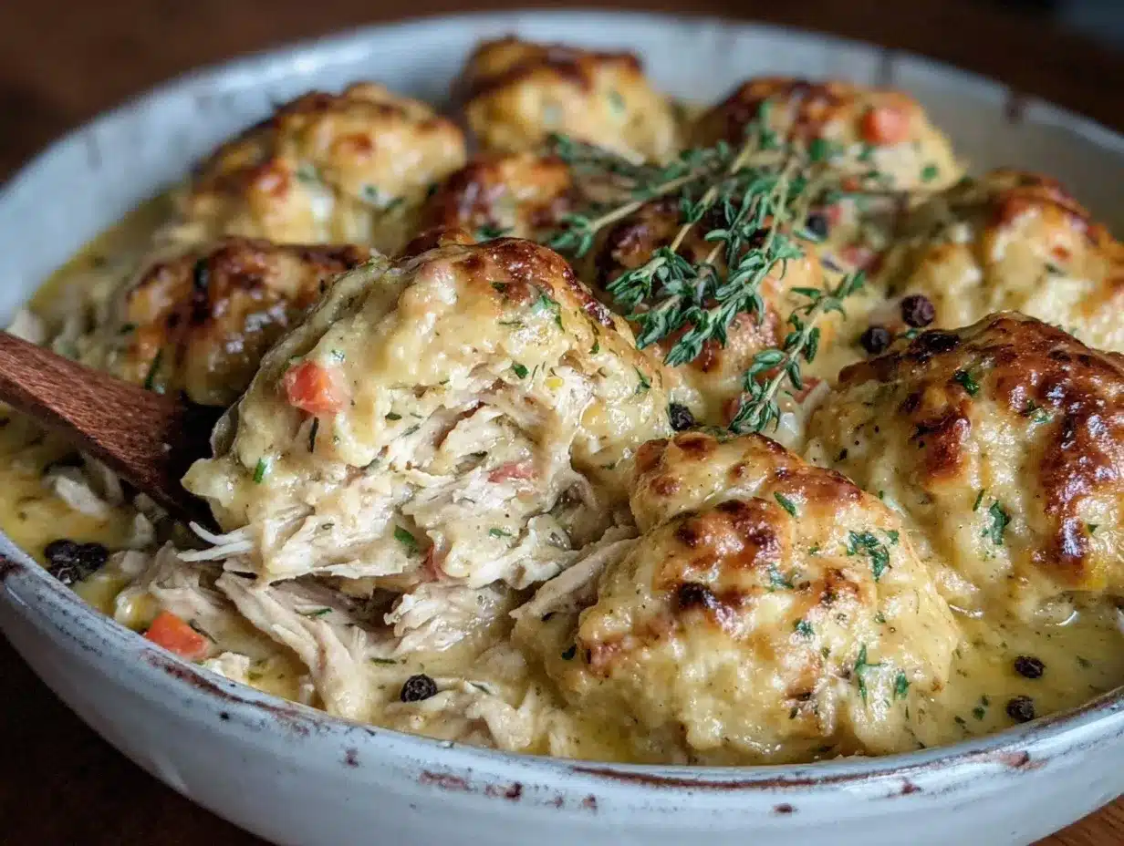 cozy crockpot chicken and dumplings recipe preparation steps