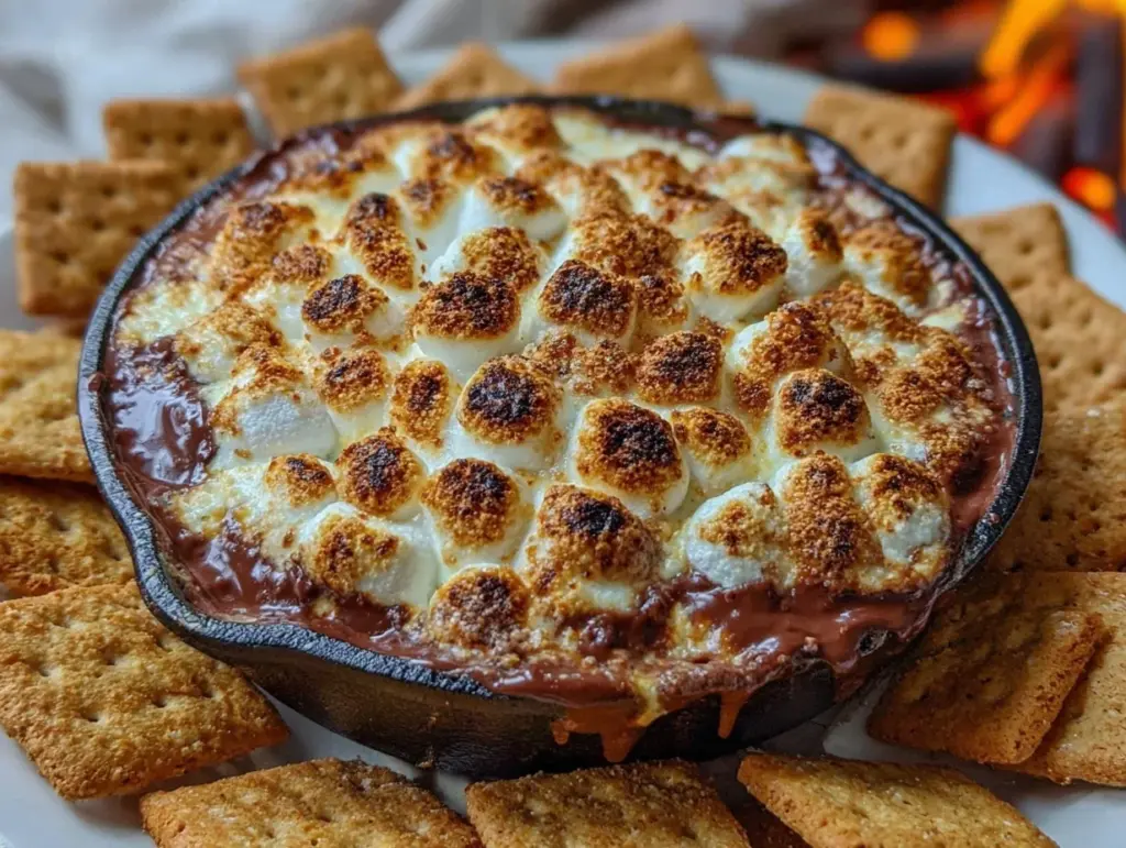 cozy s’mores dip recipe - featured image