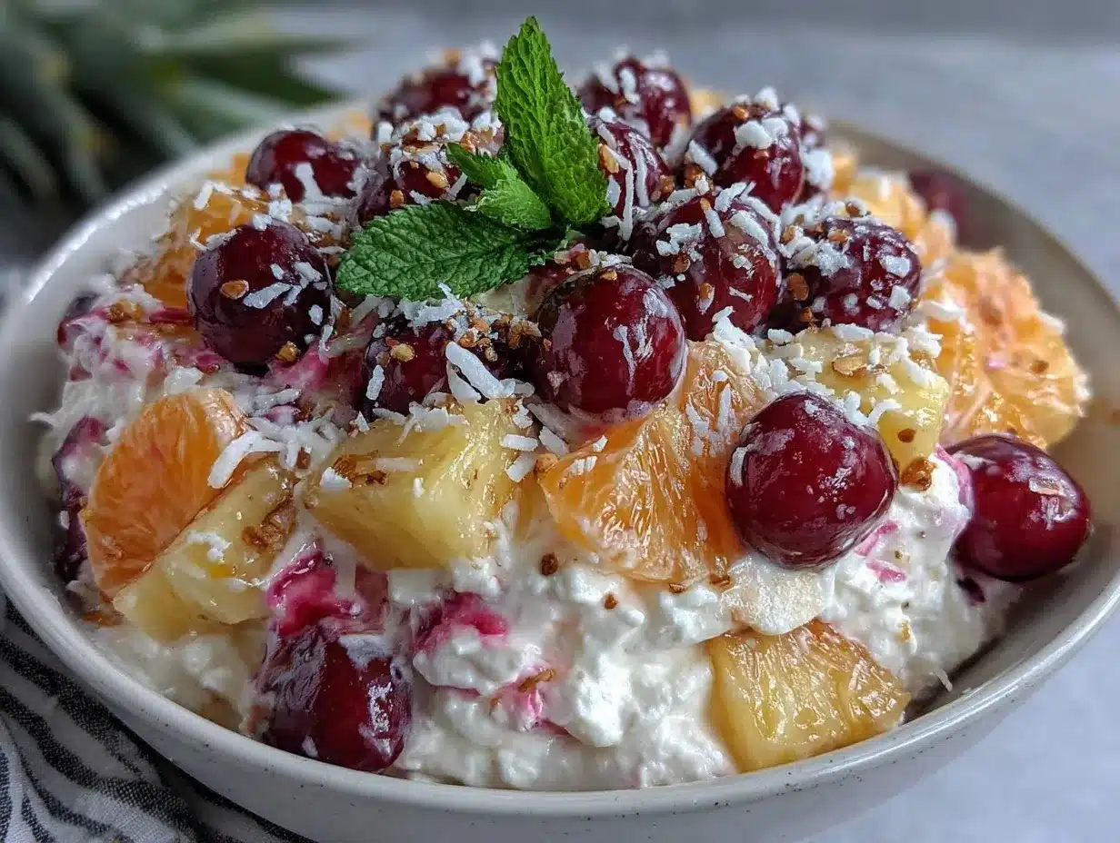 creamy ambrosia salad delight preparation steps