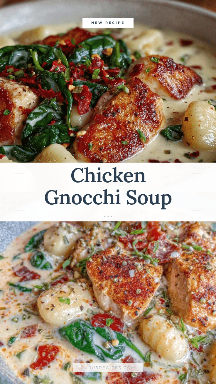Creamy Comfort Chicken Gnocchi Soup recipe