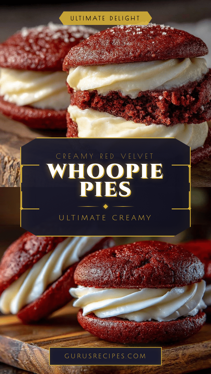creamy red velvet whoopie pies recipe