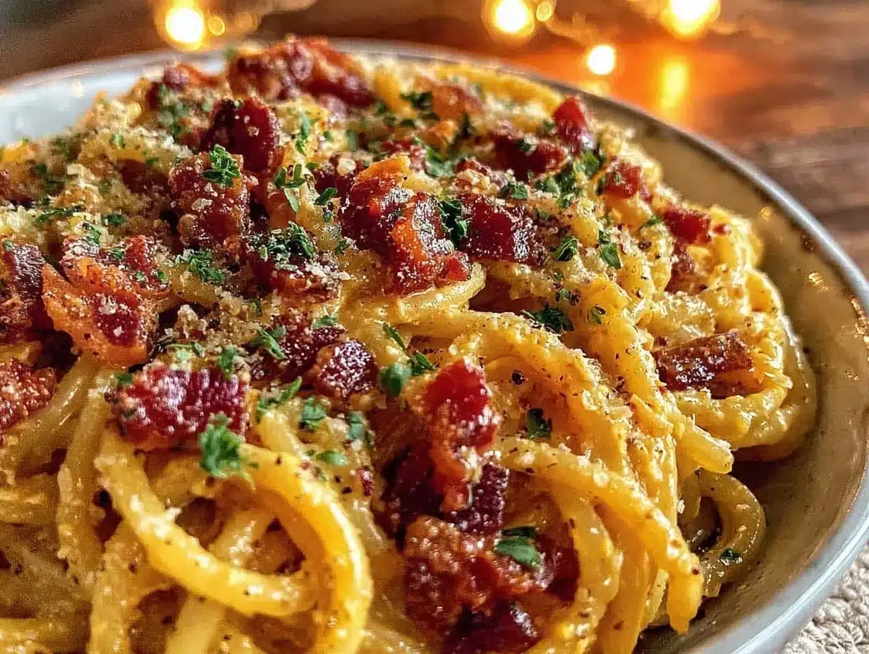 creamy spaghetti carbonara recipe preparation steps