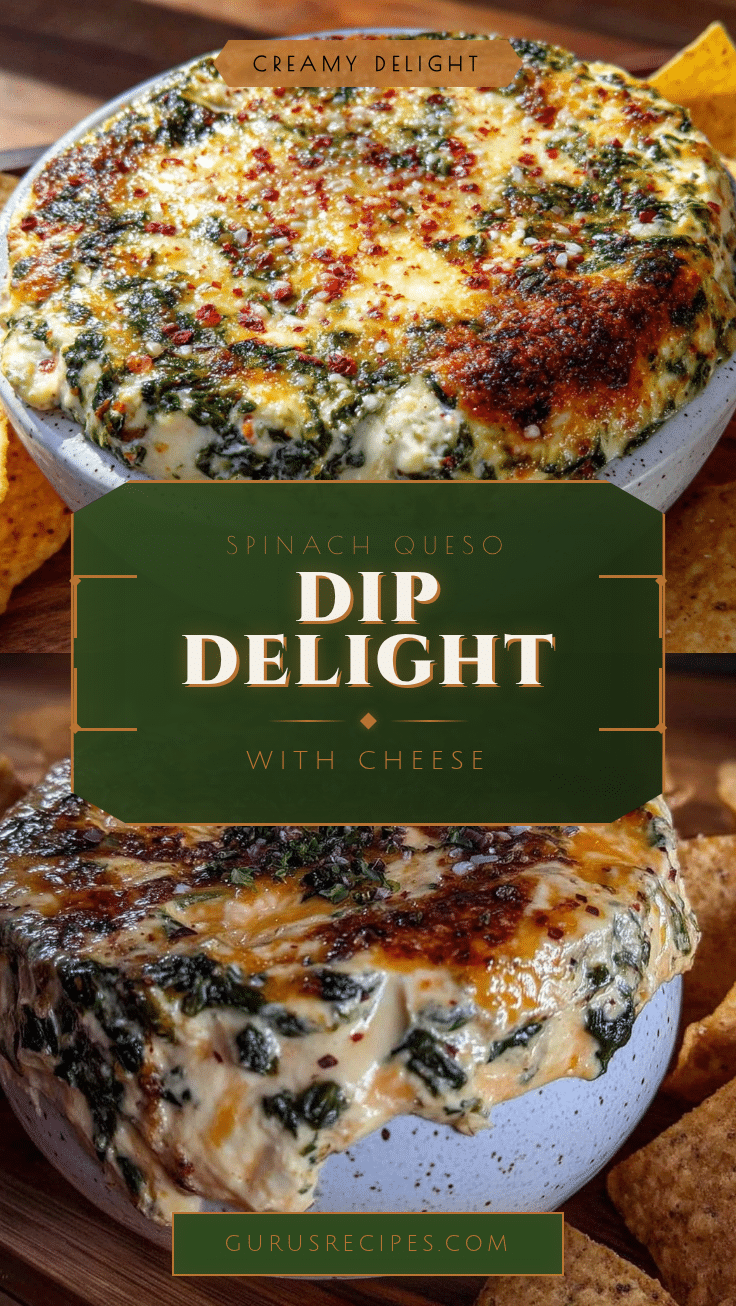 creamy spinach queso dip recipe