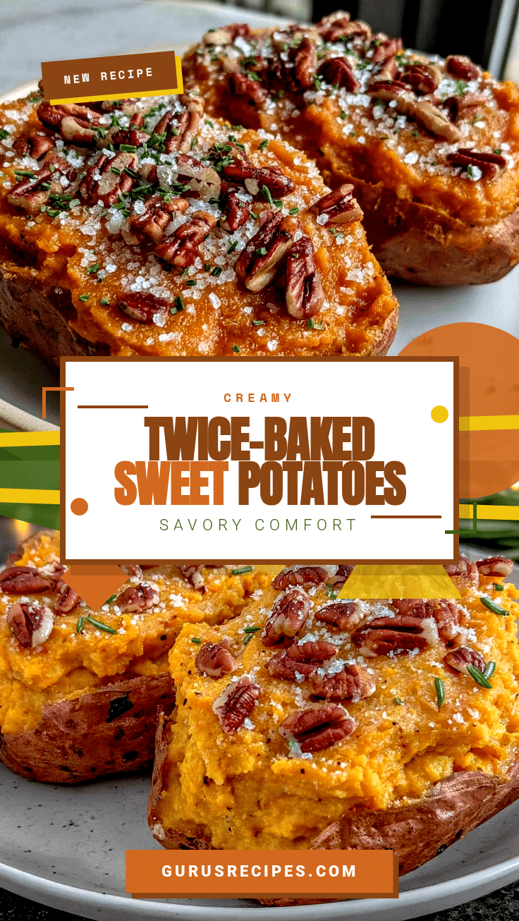 creamy twice-baked sweet potatoes recipe
