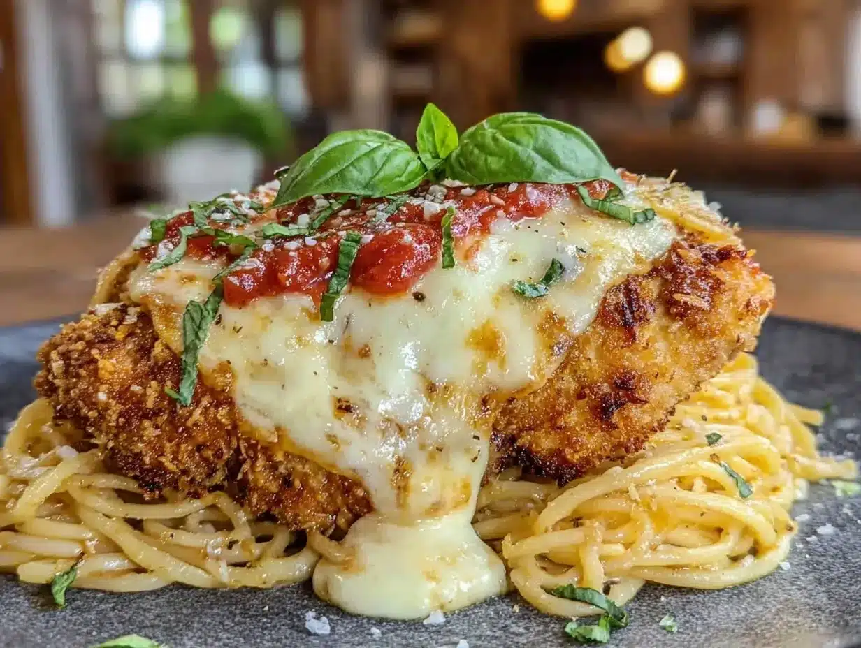 crispy air fryer chicken parmesan preparation steps
