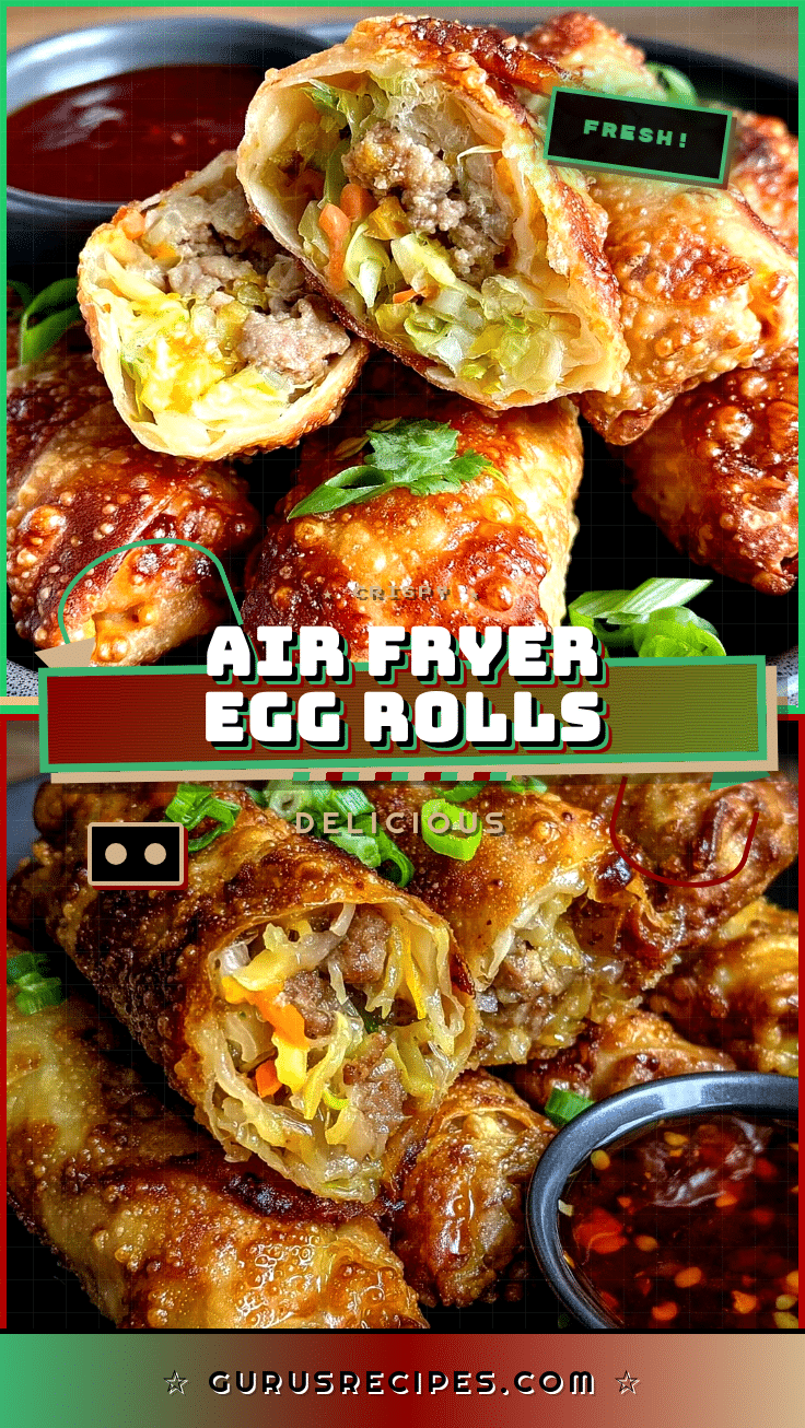 crispy air fryer egg rolls recipe