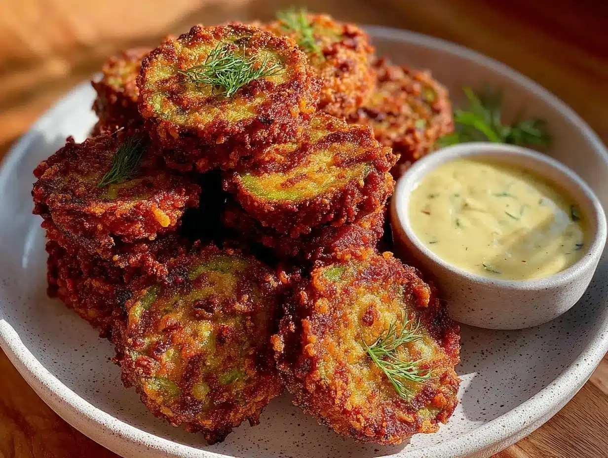crispy air fryer fried pickles preparation steps