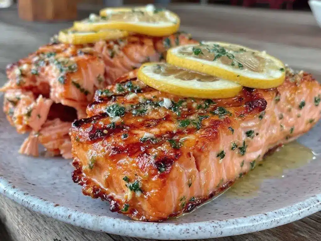 crispy air fryer salmon - featured image