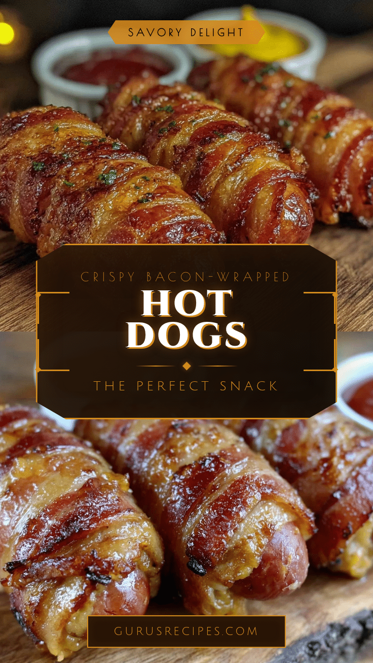 crispy bacon-wrapped hot dogs recipe