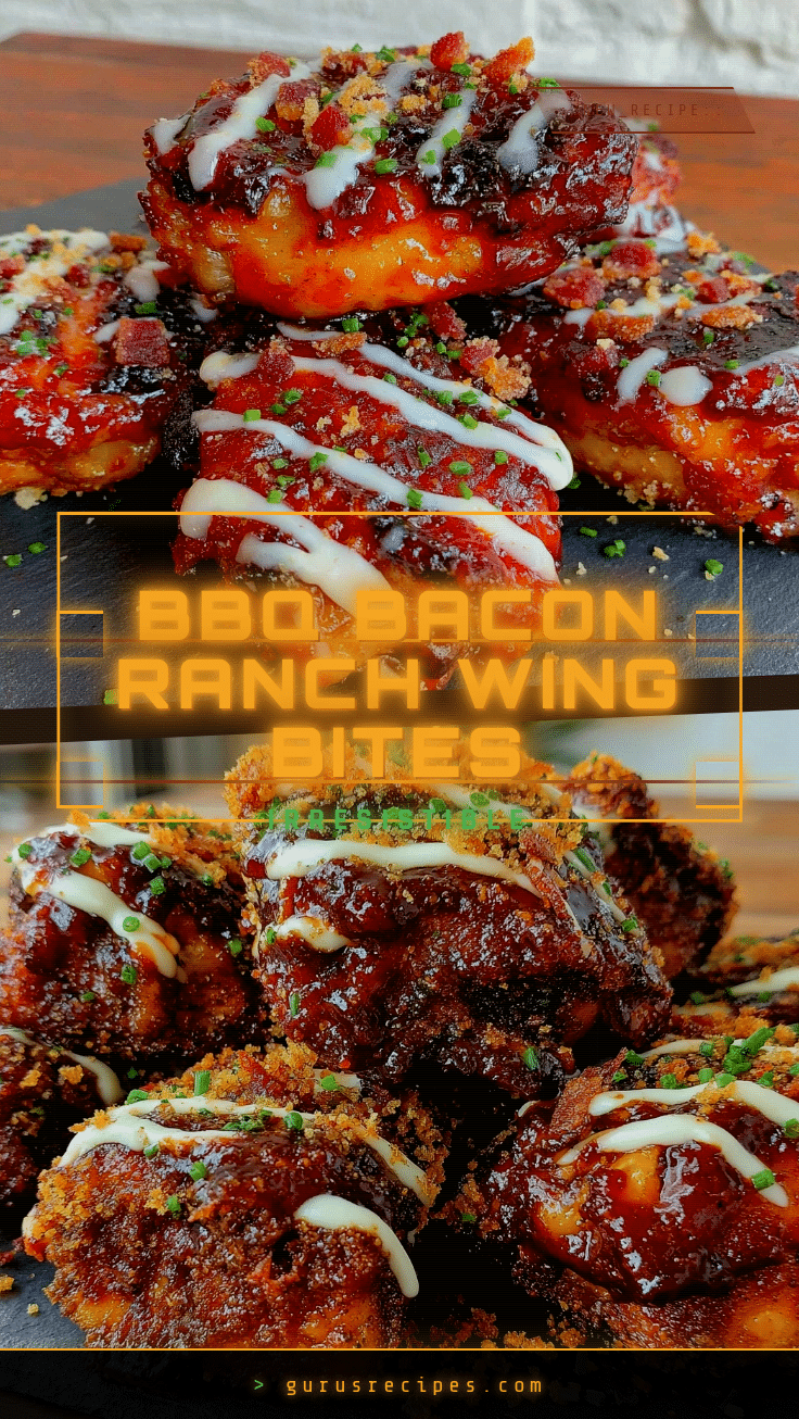crispy BBQ bacon ranch wing bites recipe