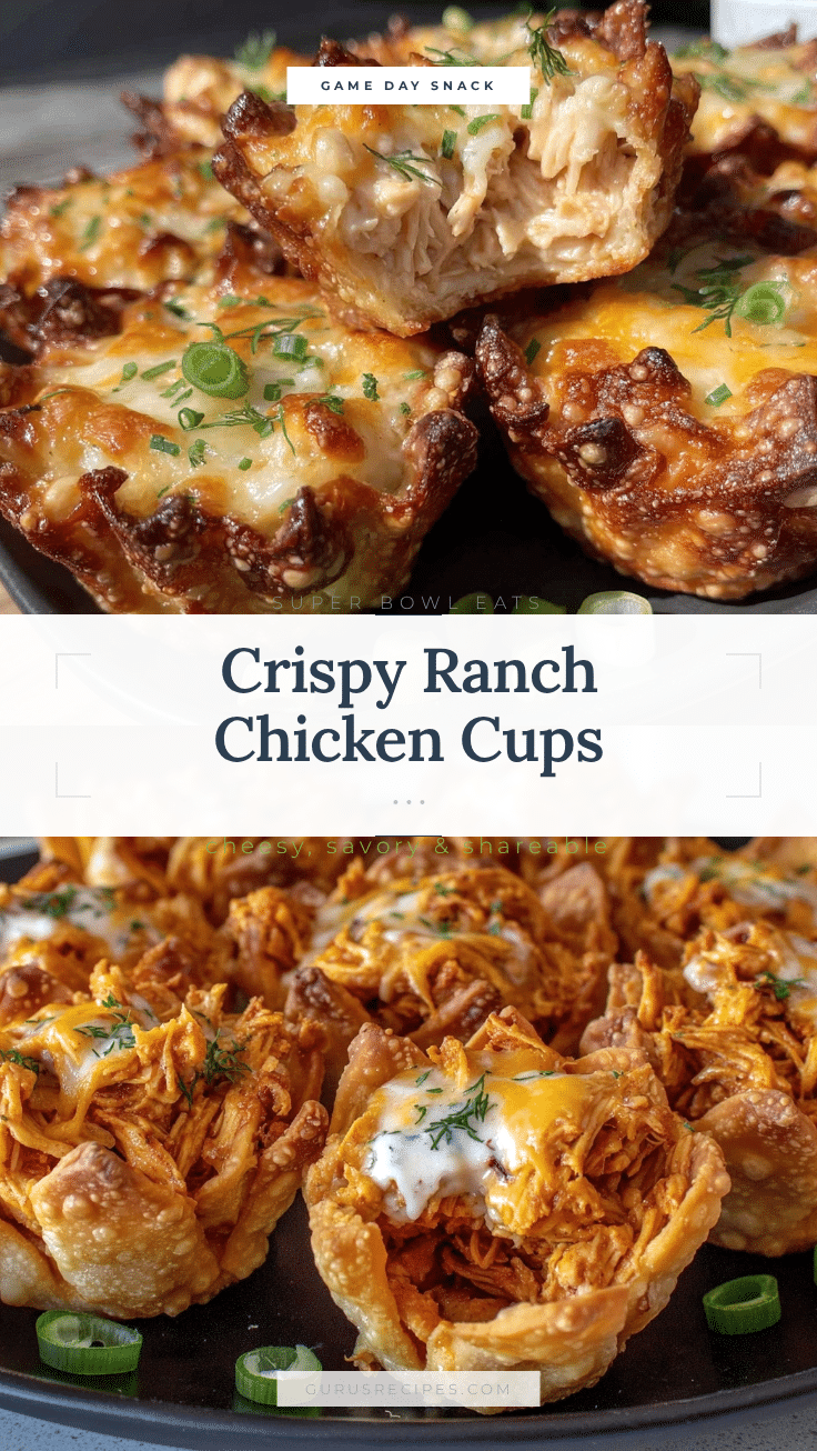 crispy chicken ranch cups recipe