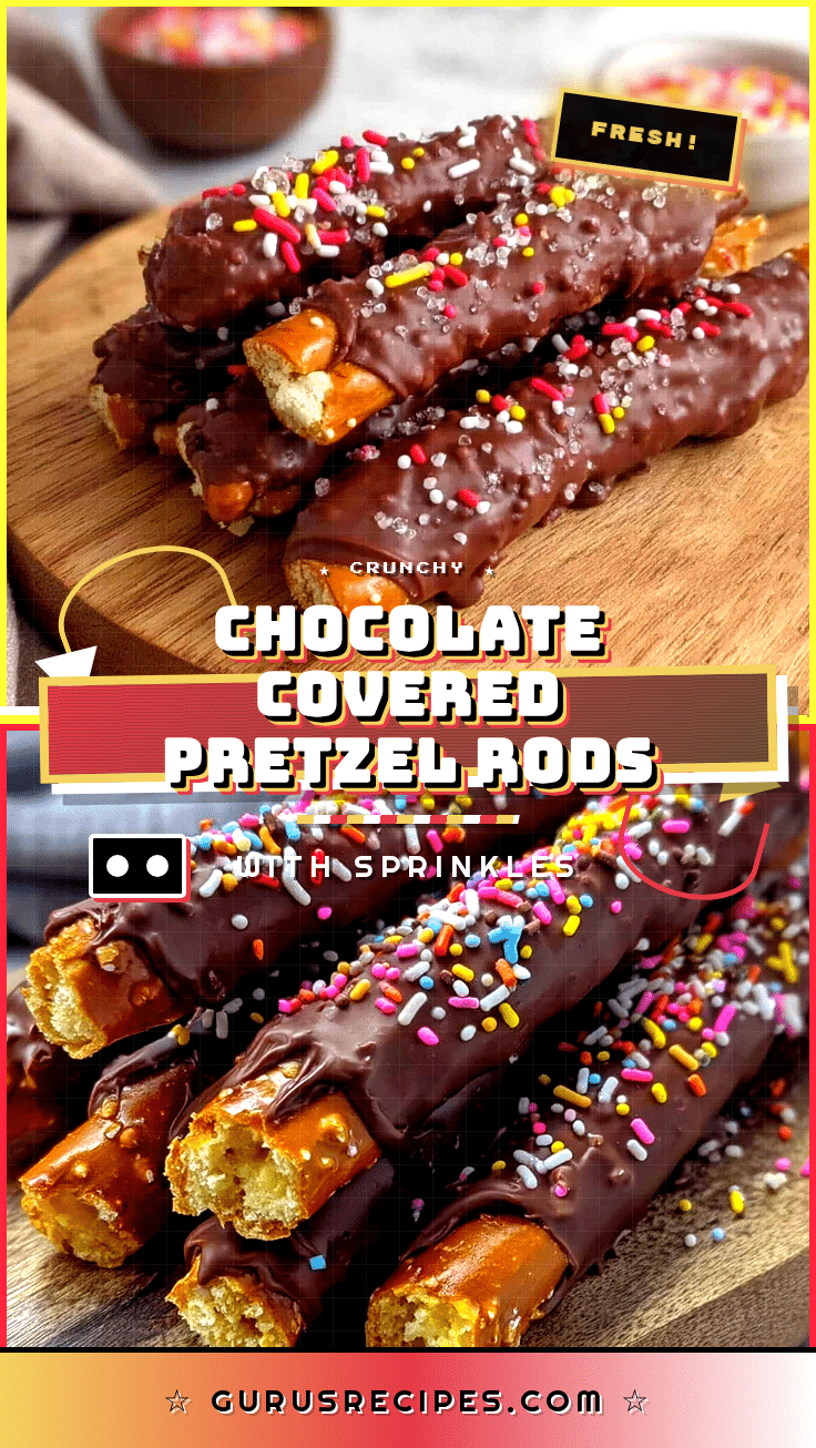 crispy chocolate covered pretzel rods recipe
