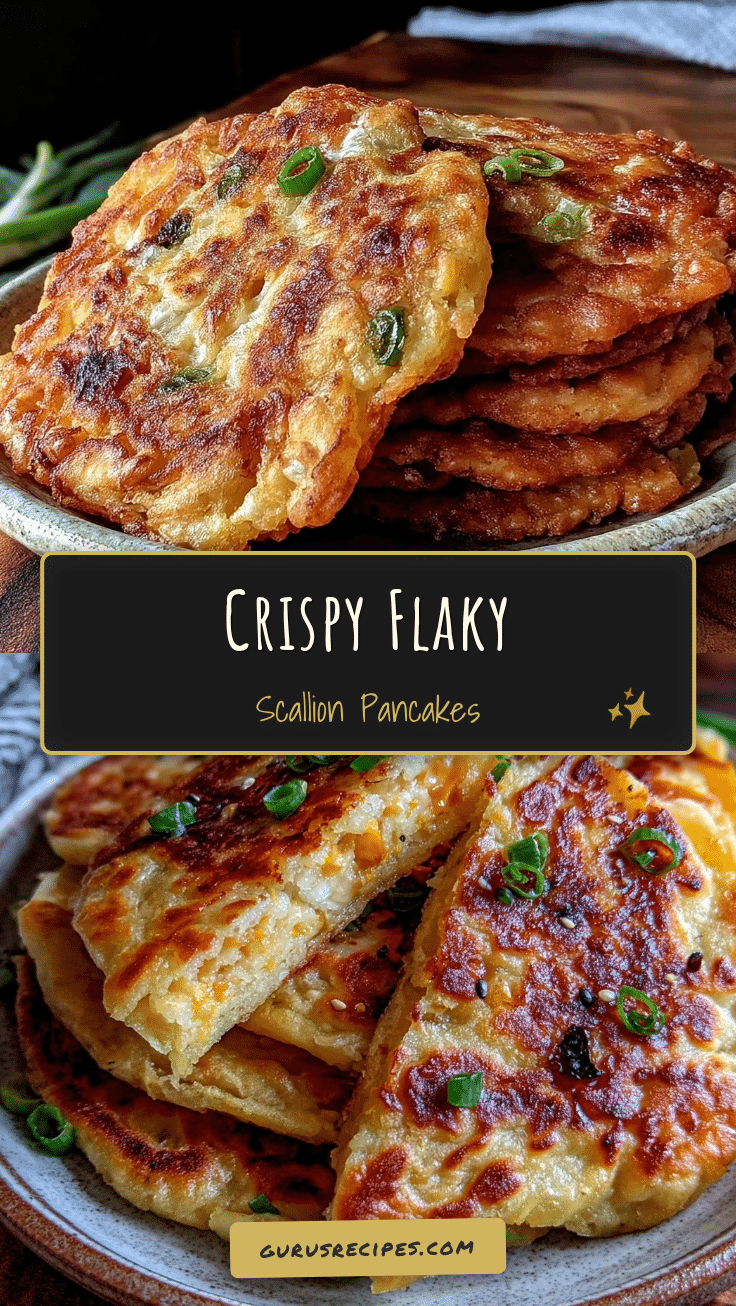 crispy flaky scallion pancakes recipe