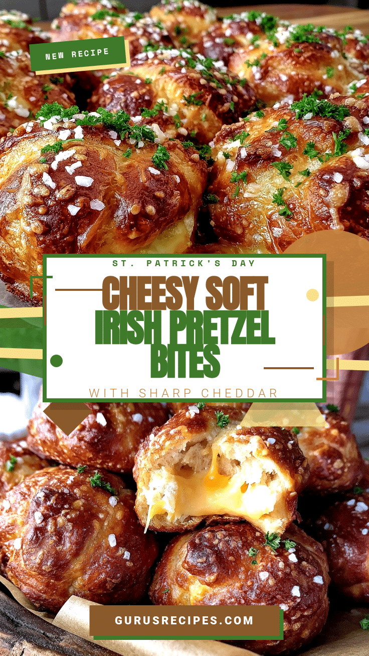 Crispy Irish Cheddar Pretzel Bites recipe